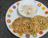 A picture of step 5 of Paneer Paratha with Spring Onions.