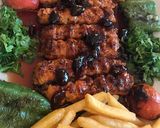A picture of step 3 of Armenian Kebab with Cherry Jam.