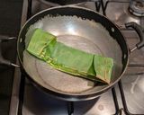 A picture of step 9 of Pabda Paturi (Pabda fish cooked in banana leaf).