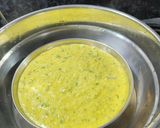 A picture of step 5 of Moong dal Dhokla.