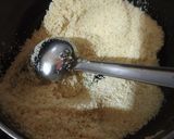 A picture of step 1 of Suji ka karah Prashad.
