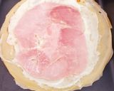 Une image de l'étape 3 de Crêpes fourrées jambon fromage.