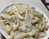 Foto del paso 4 de la receta: Pasta con crema y doble queso