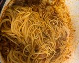 A picture of step 6 of Quick and simple British bolognese pasta.