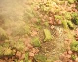 A picture of step 1 of Broccoli, Ham and Cheese Fried Burritos.