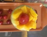 A picture of step 4 of Mango custard pudding.