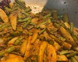 A picture of step 7 of Odisha Guwar Beans Besara Bhaja (Dry Cluster Beans Sabji with Mustard Paste).