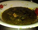 A picture of step 8 of Palak paneer.