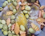 A picture of step 2 of Chicken Tagine with Green Olives.