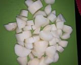 A picture of step 2 of Beef keema.