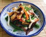 Hình bước làm 3 của món Đậu cove xào ngũ sắc