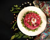 A picture of step 7 of Beetroot Coconut Rice / Pulihora - South Indian style.