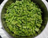 A picture of step 1 of Chavli kai palya /Cluster beans and chana dal dry curry:.