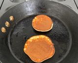 A picture of step 4 of No egg/semi vegan pancakes.