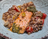 Foto del paso 7 de la receta: Salmón con lentejas cremosas al curry