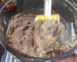 A picture of step 2 of Moist Dark Chocolate Cake.
