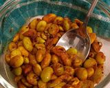 A picture of step 2 of Masala Edmame (Stir Fried green soy beans).