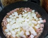 A picture of step 7 of Chinese Winter Melon Soup with Rice 瓜粒湯飯.