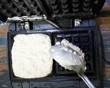 A picture of step 5 of Eggless Cinnamon Pear Waffles.