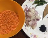 A picture of step 2 of Masoor Dal Khichdi.