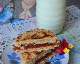Foto del paso 5 de la receta: Alfajor de avena y manteca de maní en sartén🌼