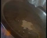 A picture of step 5 of Haryali or Chutney kaleji.