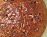 A picture of step 5 of Golden Dust Cake.....molten chocolate.