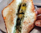 A picture of step 10 of Spinach corn sandwich.