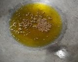 A picture of step 1 of Cauliflower aloo veg.