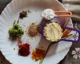 A picture of step 2 of Kothambir vadi (Maharashtrian recipe).