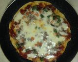 Hình bước làm 6 của món Pizza khi bếp vắng lò