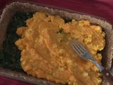 Tarta de calabaza y choclo con espinaca con masa integral casera