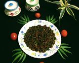 A picture of step 8 of Masala Bhindi.