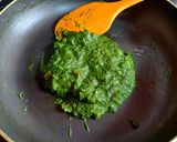 A picture of step 5 of Palak Khichdi.