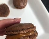 Pas rețetă Macarons cu caramel/ciocolată 15 fotografie