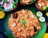 A picture of step 8 of Mushroom Biryani.