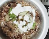 A picture of step 4 of Mutton Yakhni pulao.