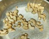 A picture of step 1 of Rava sooji Ladoos.