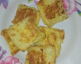 Foto langkah ke 6 dari resep Roti panggang isi selai kacang + keju lapis telur.