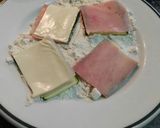 Foto del paso 6 de la receta: Bocaditos empanados de calabacín, jamón y queso