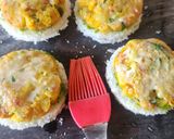 A picture of step 5 of Crispy Bread Mix Veg Gold Coins - Indian Taste Continental Starter Bites - Shallow Fry Tawa Recipe.