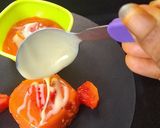 A picture of step 5 of Papaya Pudding.