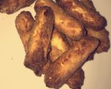 A picture of step 3 of Halloumi fries.