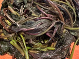 紅地瓜葉燒豆腐