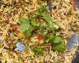 A picture of step 6 of Matki sprout Pulao.