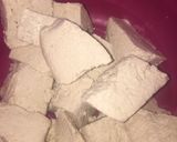 A picture of step 1 of Tuna tofu.