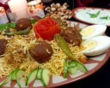 A picture of step 5 of Kofta Biryani 😋.
