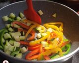 A picture of step 2 of Penne Arrabiata.