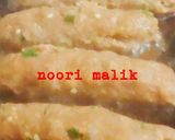 A picture of step 2 of Bhopali Seekh Kabab.