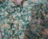 A picture of step 2 of Raddish leaves pakoda.